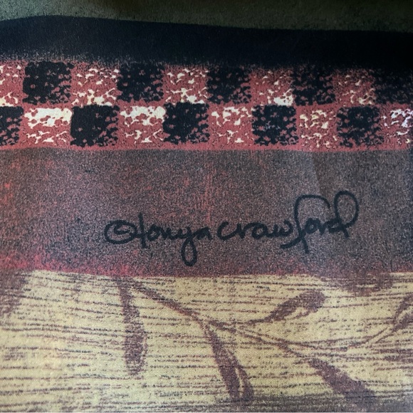 Primitive Rustic Farmhouse Foll Art Tonya Crawford shower curtain 72” - Picture 7 of 9